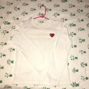PLAY long sleeve white shirt